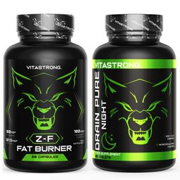 Vitastrong Z-F & DrainPure Night – Thermogenes und nächtliches Drainage-Supplement