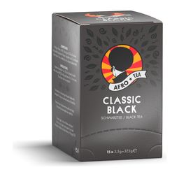 AFRO TEA Classic Black Schwarzer Tee - Premium Schwarztee