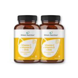 R(h)ein Nutrition Vitamin C + Vitamin D + Zink Immunsystem Ultra