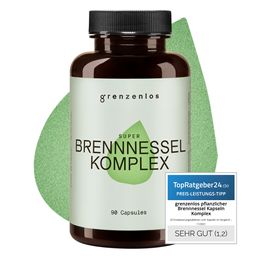 grenzenlos® Super Brennnessel 9-in-1 Komplex mit Brennnessel, Wacholder & Petersilie - vegan 🇦🇹