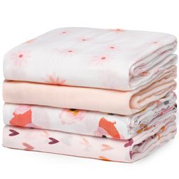 Momcozy Musselin Swaddle Blanket mit aufgedruckten Mustern