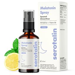 serotalin Melatonin Spray liposomal | Verkürzte Einschlafzeit¹ | Melatonin¹ & Baldrian|Zitrone-Minze