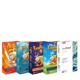 EasyFishoil - Omega 3 hochdosiert , Omega 3 für Kinder und Erwachsene , Fischöl Family Paket