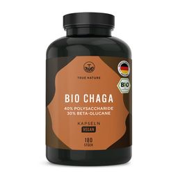 TRUE NATURE® Bio Chaga Kapseln - Mit Polysacchariden & Beta-Glucanen
