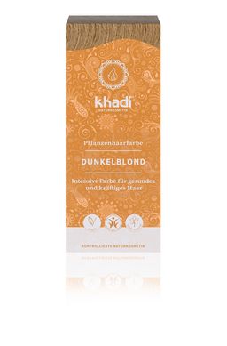 khadi Natural Cosmetics Pflanzenhaarfarbe Dunkelblond 100 g