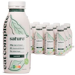 Saturo Trinknahrung Vegan Natural | Astronautennahrung Mit Protein | Trinkmahlzeit Mit Nährstoffen