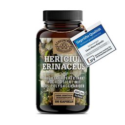 Lions Mane - Lions Mane Kapseln Hochdosiert - Beta Glucan DE SCHEUNENGUT® 180 Kapseln