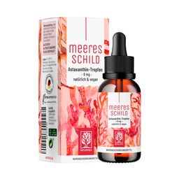 Astaxanthin Tropfen hochdosiert & vegan - Meeresschild - NATURTREU®