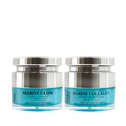 ErthSkin London Marine Glow + Vitamin C-Konzentratcreme   Meereskollagen-Nachtcreme