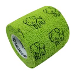 LisaCare selbstklebender Verband - Hund grün - 5cm x 4,5cm