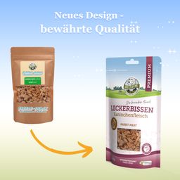 Bellfor Gesunder Leckerbissen für Hunde - Kaninchenfleisch (gefriergetrocknet)