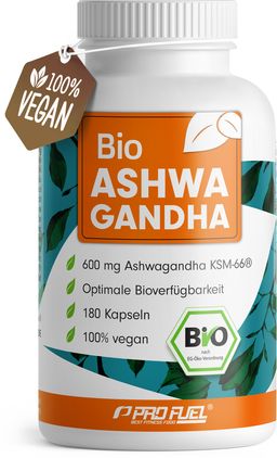 ProFuel BIO Ashwagandha Kapseln mit KSM-66 Bio-Ashwagandha