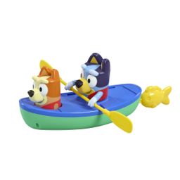 TOMY Bluey Kanu. Schau Bluey und Bingo zu, wie Sie über das Wasser Paddeln.