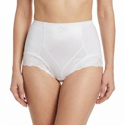 MYSANITY® Postpartum Miederhose mit Spitzeneinsätzen Weiß