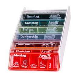 APOfit Wochendispenser 7 Dosierer Organizer bunt