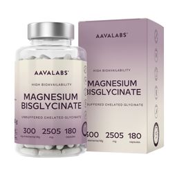 Aavalabs Magnesium Bisglycinat | Hochdosiert 2505 mg, Vegan