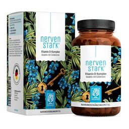 Vitamin B Komplex 8 B-Vitamine 3 Cofaktoren  120 vegane Kapseln  Nervenstark NATURTREU®
