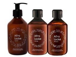Afrolocke Shampoo, Spülung und Leave-In für lockiges Haar