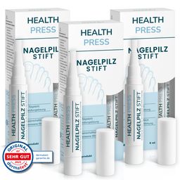 Health Press Nagelpilz Stift 3er Set – Nagelpilz Lack für schnelle & effektive Behandlung