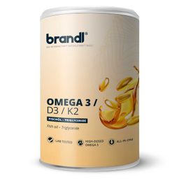 Vitamin D3 K2 & Omega 3 Premium | brandl Made in Germany | Fischöl aus der EU | 240 Kapseln