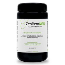 ZeoBent MED Detox-Pulver ultrafein im Miron Violettglas