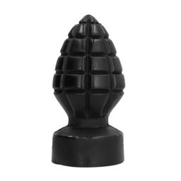 All Black - Strukturierter Analplug in kompakter Größe