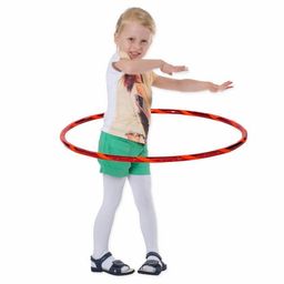 Hoopomania Super Star Kinder-Hula-Hoop | Ø 60 cm | Rot-Orange