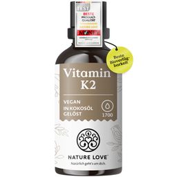NATURE LOVE® Vitamin K2 MK7-200µg - 50ml - Höchster all-trans-Gehalt 99,7+% - K2VITAL® von Kappa