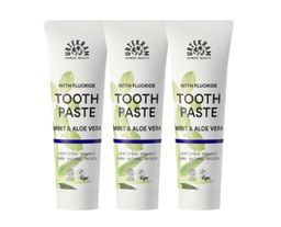 Urtekram Zahncreme Mint und Aloe Vera Zahnpasta mit Fluorid