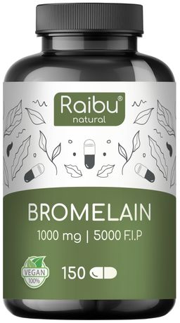 Bromelain Kapseln, 150 St, Natürlicher Ananas Extrakt - RAIBU