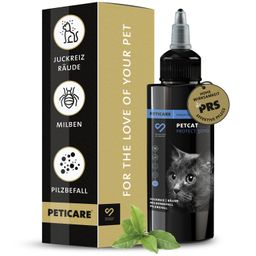 Peticare Mittel gegen Milben, Pilz & Flöhe für Katzen, stoppt Juckreiz & regeneriert die Haut