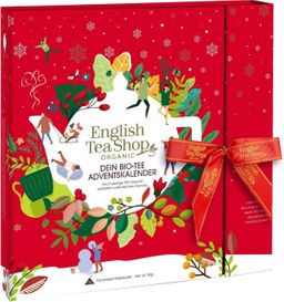 English Tea Shop Teebuch Adventskalender "Red Christmas" mit Schleife - Rot