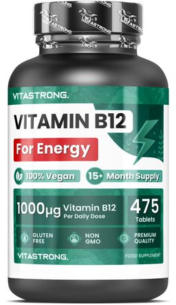 Vitastrong Vitamin B12 1000 µg - 475 Tabletten, Tägliche Energie