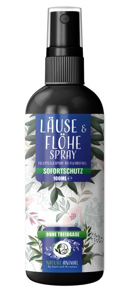 Nature Animal® Läuse & Flöhe Spray für Hund & Katze