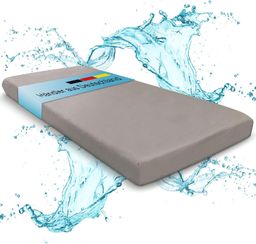 ELONEO Spannbettlaken, Gummizug: rundum, wasserdicht, für Hausstauballergiker geeignet