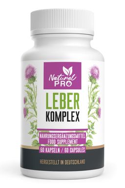 LEBER Komplex von Natural PRO | natürliche Leberkur Kapseln | HOCHDOSIERT