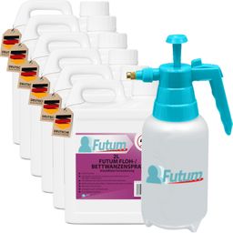 FUTUM 6x2L Bettwanzen- / Flohspray + 2L Sprüher