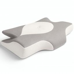 SHAPEVITAL Kopfkissen OrthoStar | ergonomische Schmetterlingsform | waschbarer Bezug