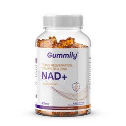 Gummily®  NAD+ 300mg - Trans-Resveratrol, Vitamin B6 & Zink (60 Gummibärchen)