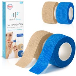 Health Press Fingerpflaster – Elastische Haftbandage schmal als selbstklebender Fingerverband