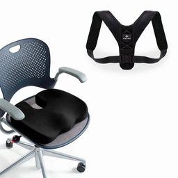 SHAPEVITAL Rückenpaket Besser Sitzen | ergonomisches Set | druckentlastend & verstellbar