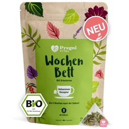 Wochenbett BIO Schwangerschaftstee mit Frauenmantel und Schafgarbe - von PregniVital®