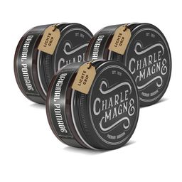 Charlemagne Original Pomade Set, Haarwachs für Männer mit leichtem Halt und Glanz, auf Wasserbasis