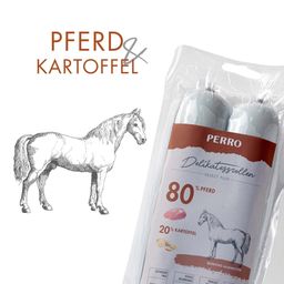 PERRO Delikatessrolle No.1 Pferd + Kartoffel - Single Protein Hundewurst