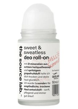 the source lab. - sweet & sweatless deo roll on - für sensible Achseln