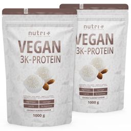 Nutri+ Veganes Proteinpulver 3k - Eiweiß Protein Pulver 2kg