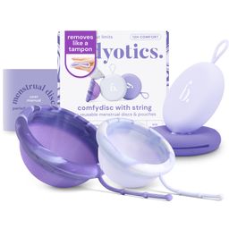 Bodyotics Comfydisc Menstruationsscheibe 2er-Pack (S & L) – bis zu 12 Std., auslaufsicher