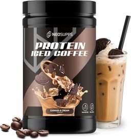 Neosupps Protein Iced Coffee Cookies & Cream, Eiweißkaffee mit Protein