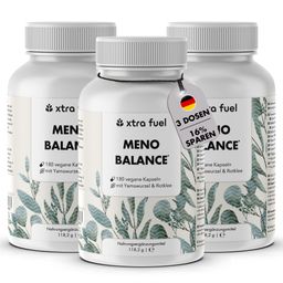 XTRA FUEL Wechseljahre Kapseln - Meno Balance mit Yams, Rotklee, Baldrian & Eisen