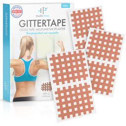 Health Press Gittertape Typ C – Crosstape & Gitterpflaster zur Behandlung von Schmerzpunkten